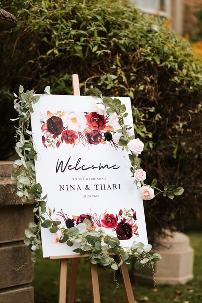 Wedding Welcome Board