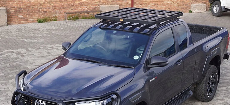  Toyota Hilux with roof racks